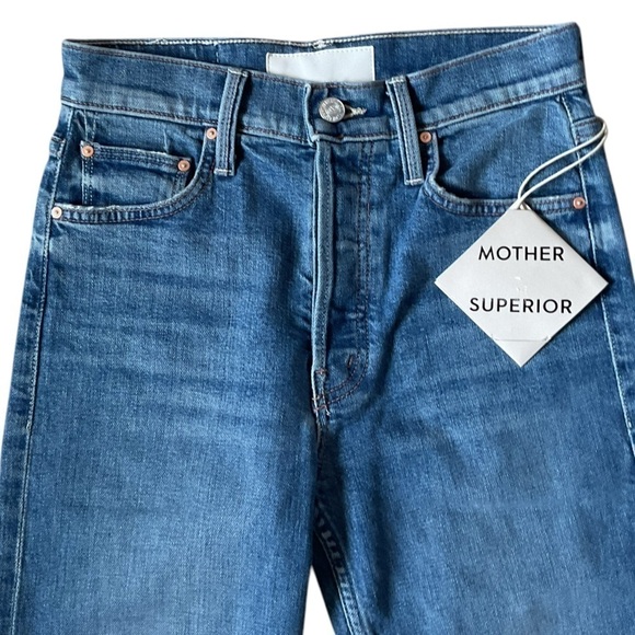 #6 NWT MOTHER Denim The Tomcat Crop in Kneeling On Stones - Picture 6 of 9